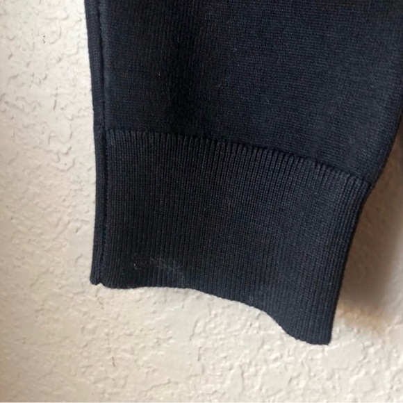 New Calvin Klein Sweater Women’s Large Black Decorative Buttons Casual Sweater - Picture 5 of 13